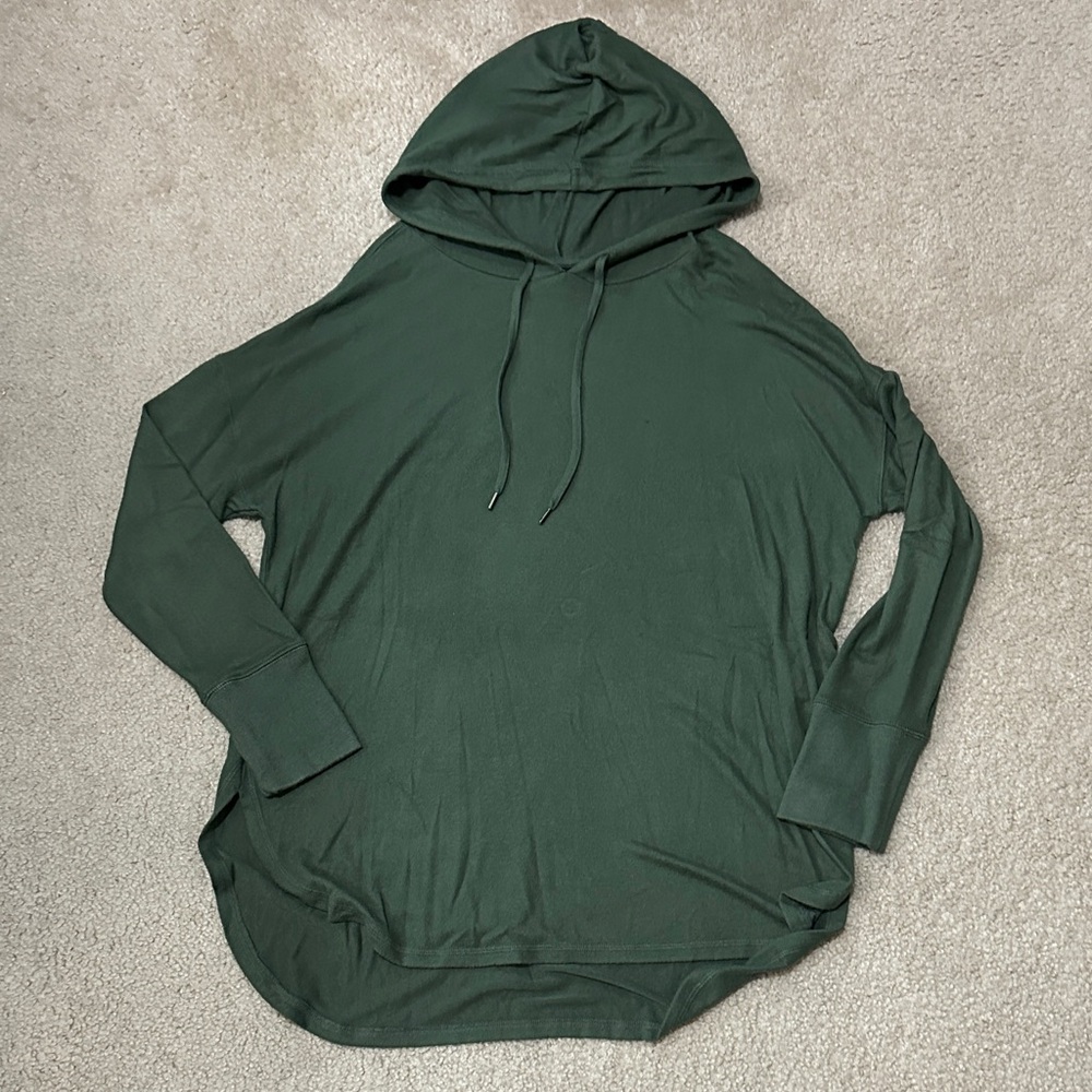 Free Press Olive Green Hacci Knit Hoodie